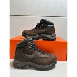 Hi-Tec Altitude IV Kids Waterproof Hiking Boots Brown Leather 4y #2602